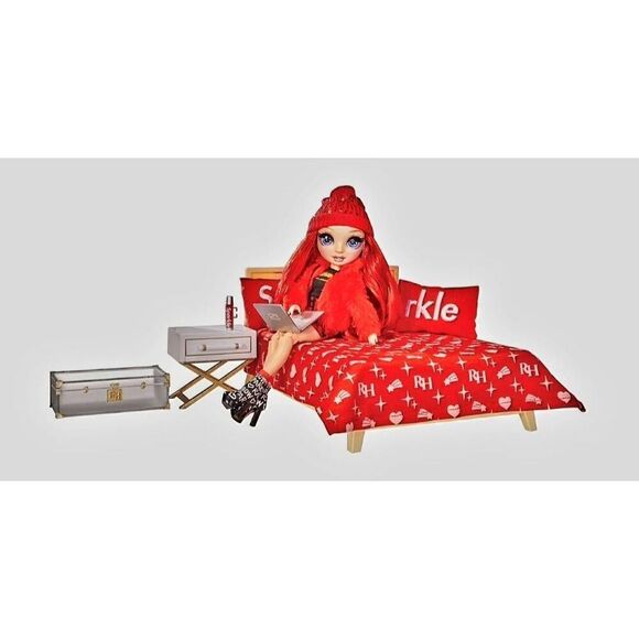 NIP RAINBOW HIGH SPARKLE RUBY AND DORM ROOM SET - Picture 2 of 8